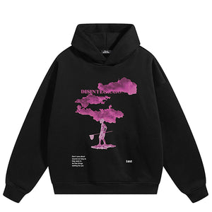 Pink Clouds Y2K Hoodie
