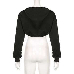 Pink Crop Top Hoodie