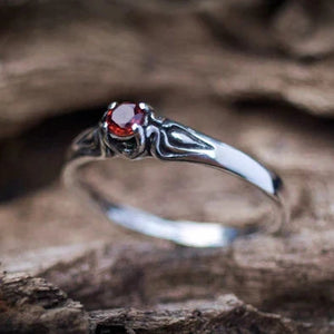 Pink Tourmaline Ring Silver