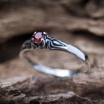 Pink Tourmaline Ring Silver