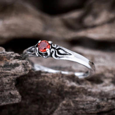 Pink Tourmaline Ring Silver