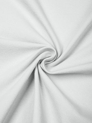 Twisted swatch of the Light Gray polyester knit used for the piped seam workout t-shirt