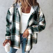 Plaid Hooded Y2K Jacket