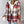 Red and white plaid hooded shirt jacket worn open, front view with drawstrings and curved shirttail hem