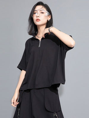 Plain Black T Shirt Women