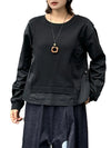 Plain Black T Shirt Women's Full Sleeve