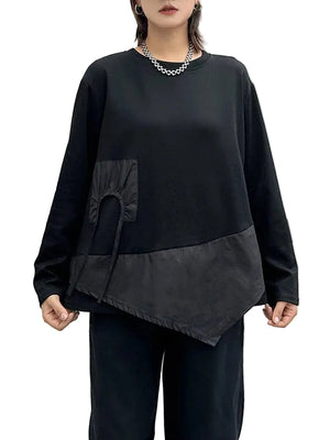 Plain Black T Shirt Women's Long Sleeve