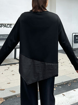 Plain Black T Shirt Women's Long Sleeve