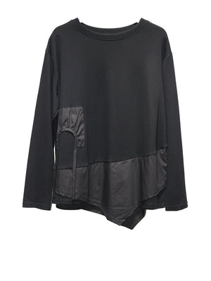 Plain Black T Shirt Women's Long Sleeve