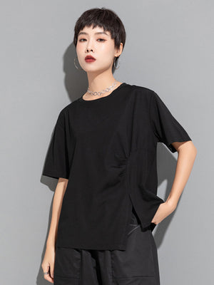 Plain Black T Shirt Women's Oversize