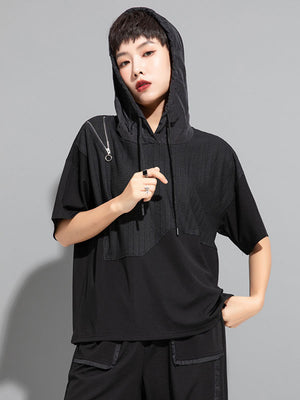 Plain Black T Shirt Women's Oversized