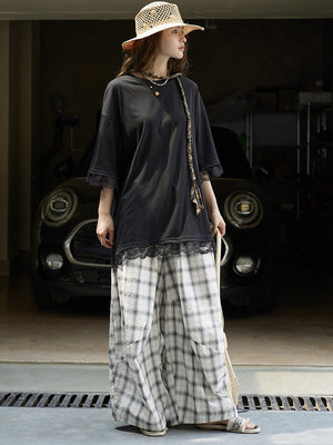 Plain Black T Shirt Women's Plus Size