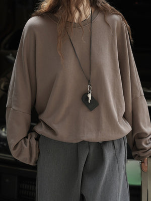 Plain Sweatshirts Womens