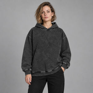 Plain Y2K Hoodie – worn by a woman