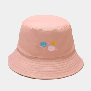 Planet Embroidery Bucket Hat