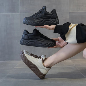 Platform Ankle Black Sneakers