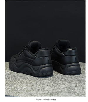 Platform Ankle Black Sneakers