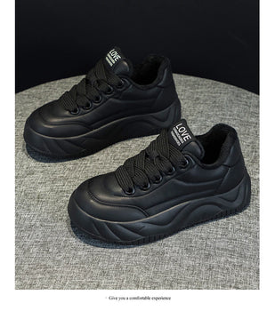 Platform Ankle Black Sneakers