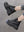 Platform Black Leather Sneakers