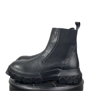 Platform Chelsea Black Boots Men