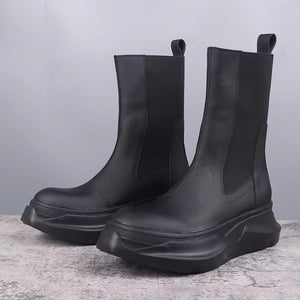 Platform Chelsea Black Men Boots