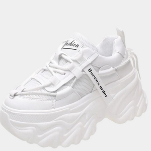 Platform Chunky White Sneakers