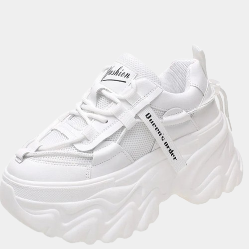 Platform Chunky White Sneakers