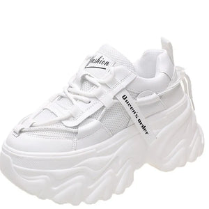 Platform Chunky White Sneakers