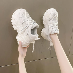 Platform Chunky White Sneakers