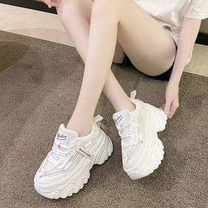 Platform Chunky White Sneakers