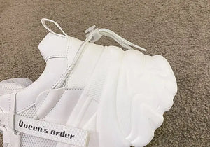 Platform Chunky White Sneakers