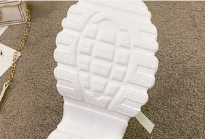 Platform Chunky White Sneakers