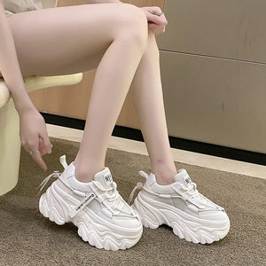 Platform Chunky White Sneakers