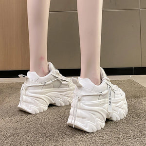 Platform Chunky White Sneakers