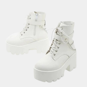 Cheap white boots best sale