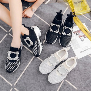 Platform Sneakers Black And White