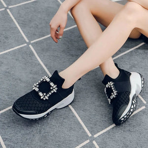 Platform Sneakers Black And White