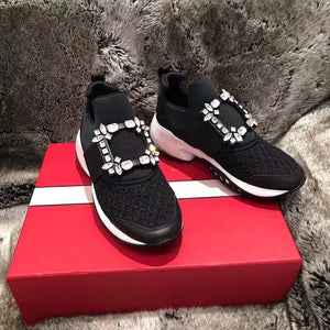 Platform Sneakers Black And White