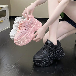 Platform Sneakers Womens Black