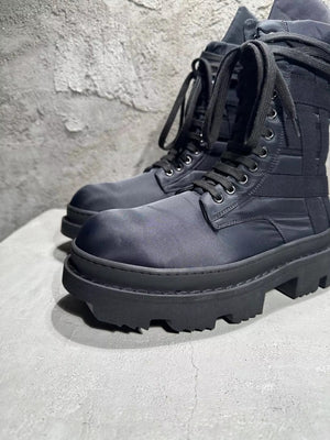 Platform Vintage Men Boots Black