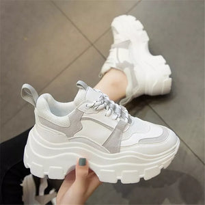 Platform White Sneakers High Top