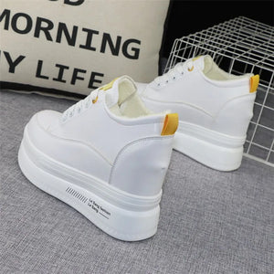 Platform White Sneakers Womens