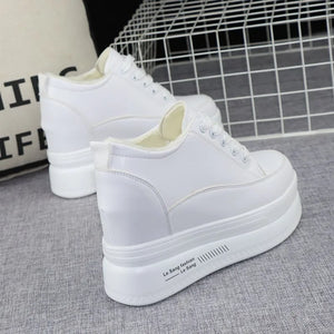 Platform White Sneakers Womens