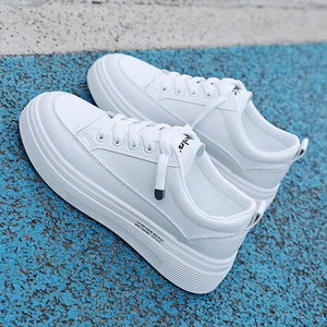 Platform White Womens Sneakers
