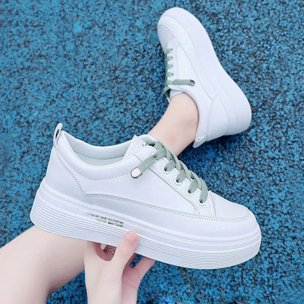 Platform White Womens Sneakers