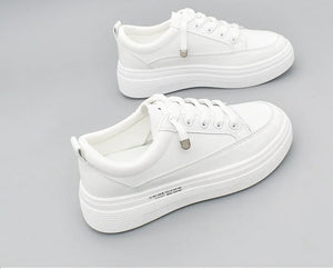 Platform White Womens Sneakers