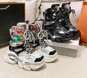 Platform Womens White Boots