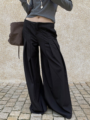 Pleated Baggy Pants