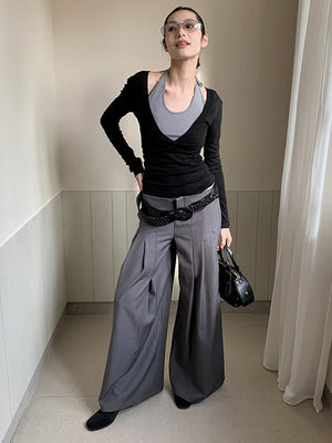 Pleated Baggy Pants