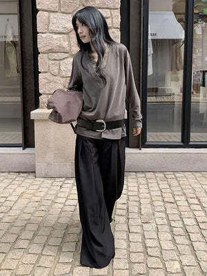 Pleated Baggy Pants
